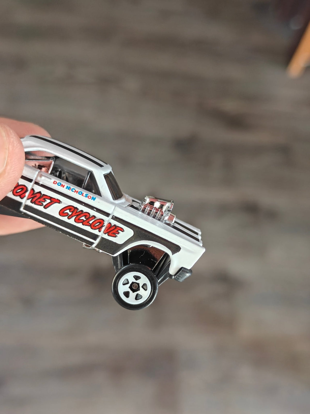 Hot Wheels 1965 Mercury Comet Cyclone - White (Uncarded - New) - Kinder Logs