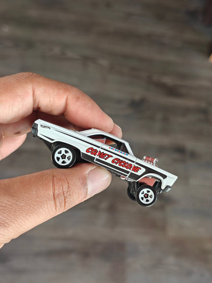 Hot Wheels 1965 Mercury Comet Cyclone - White (Uncarded - New) - Kinder Logs
