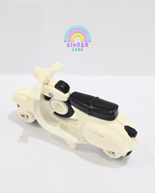 Hot Wheels 1966 Vespa 90 SS Scooter - White (Uncarded) - Kinder Logs