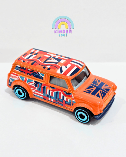 Hot Wheels 1967 Austin Mini Van - Orange (Uncarded) - Kinder Logs