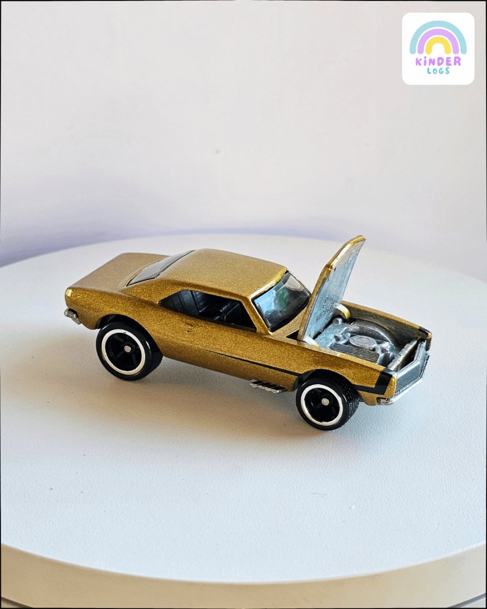 Hot Wheels 1967 Chevrolet Camaro Gold Car (Uncarded) - Kinder Logs