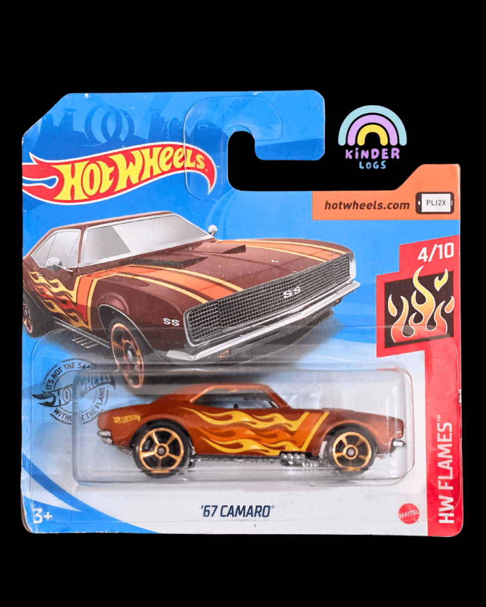 Hot Wheels 1967 Chevy Camaro - Short Card (Imported) - Kinder Logs