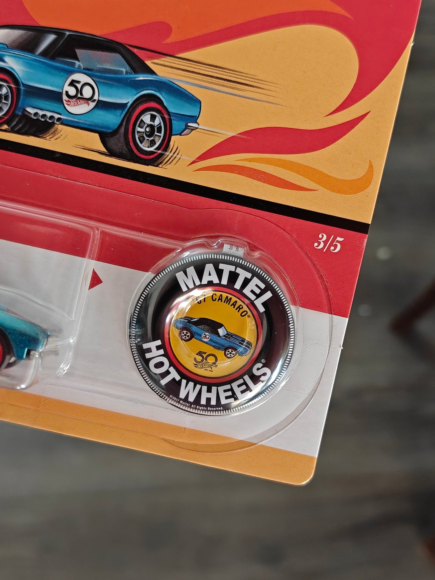 Hot Wheels 1967 Chevy Camaro - Wide Card (Imported) - Kinder Logs