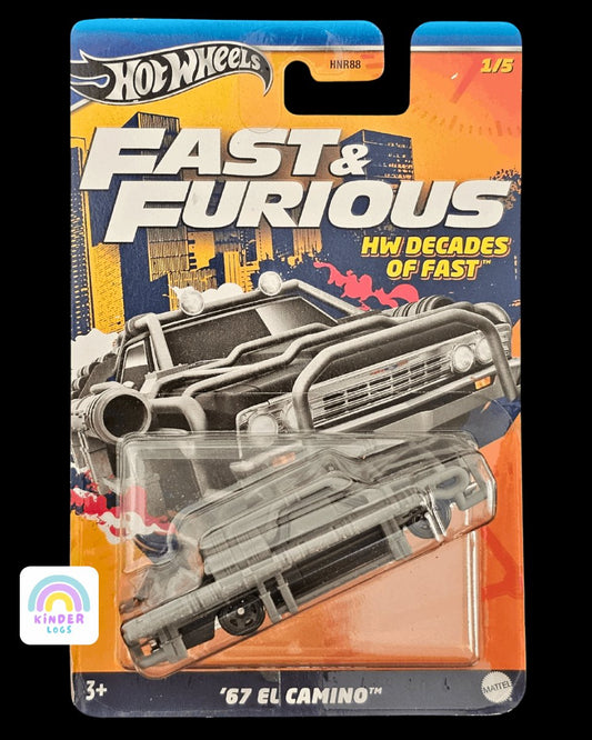 Hot Wheels 1967 Chevy El Camino - Fast And Furious - Kinder Logs