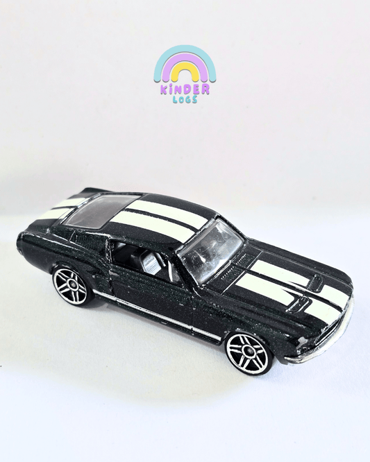 Hot Wheels 1967 Custom Ford Mustang - Dark Green (Used Car) - Kinder Logs
