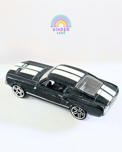 Hot Wheels 1967 Custom Ford Mustang - Dark Green (Used Car) - Kinder Logs
