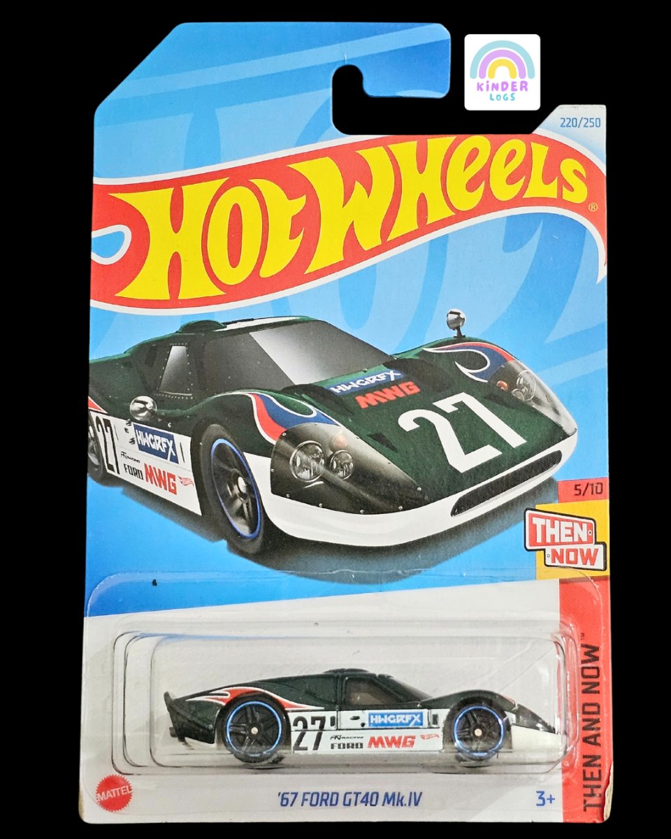 Hot Wheels 1967 Ford GT40 MKIV (M Case) - Kinder Logs