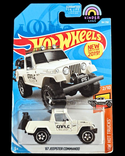 Hot Wheels 1967 Jeepster Commando - Beige (Imported) - Kinder Logs