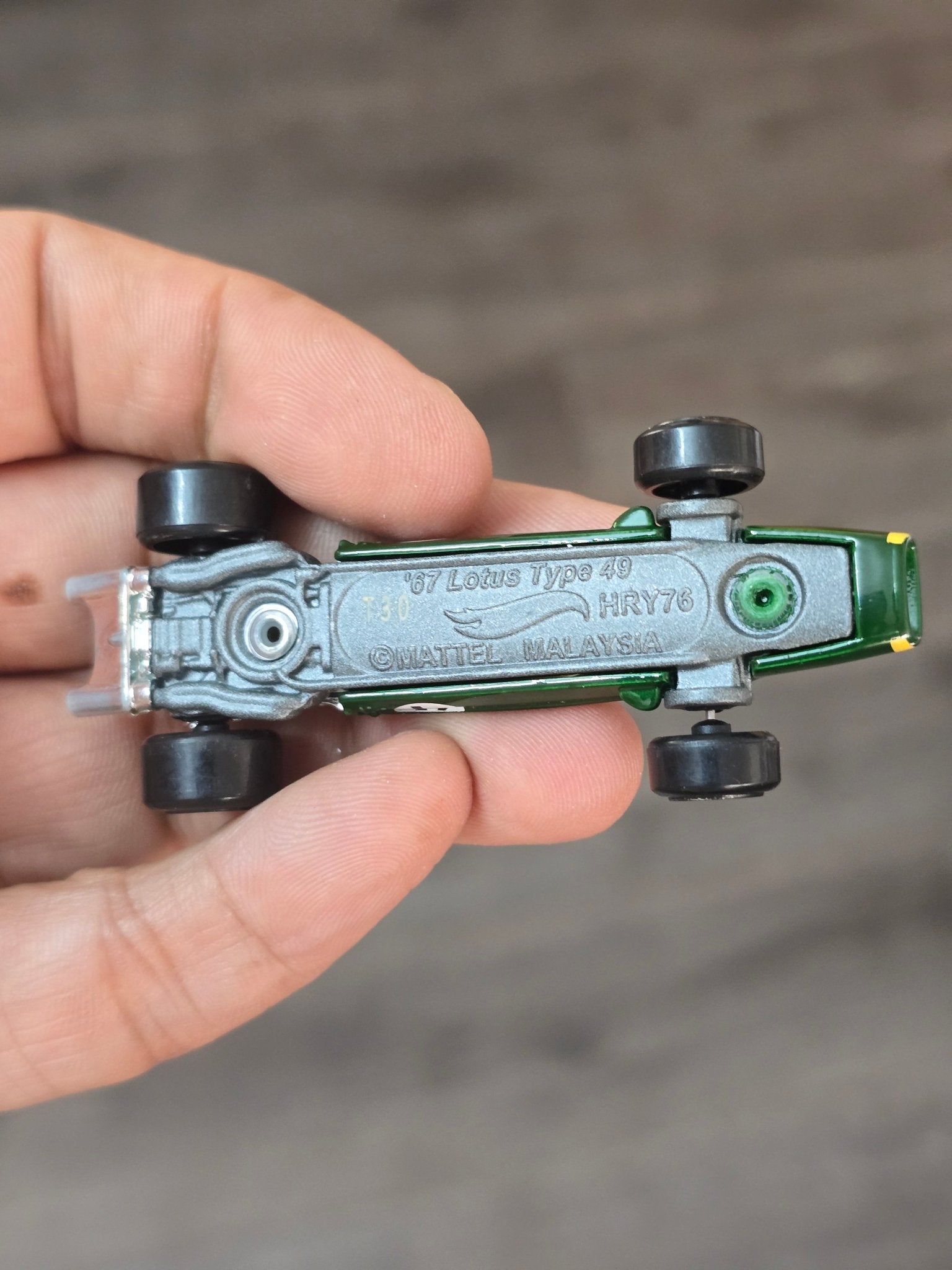 Hot Wheels 1967 Lotus Type 49 - Number 4 (Uncarded - New) - Kinder Logs