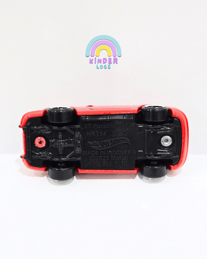 Hot Wheels 1967 Porsche 911 R - Red (Uncarded) - Kinder Logs
