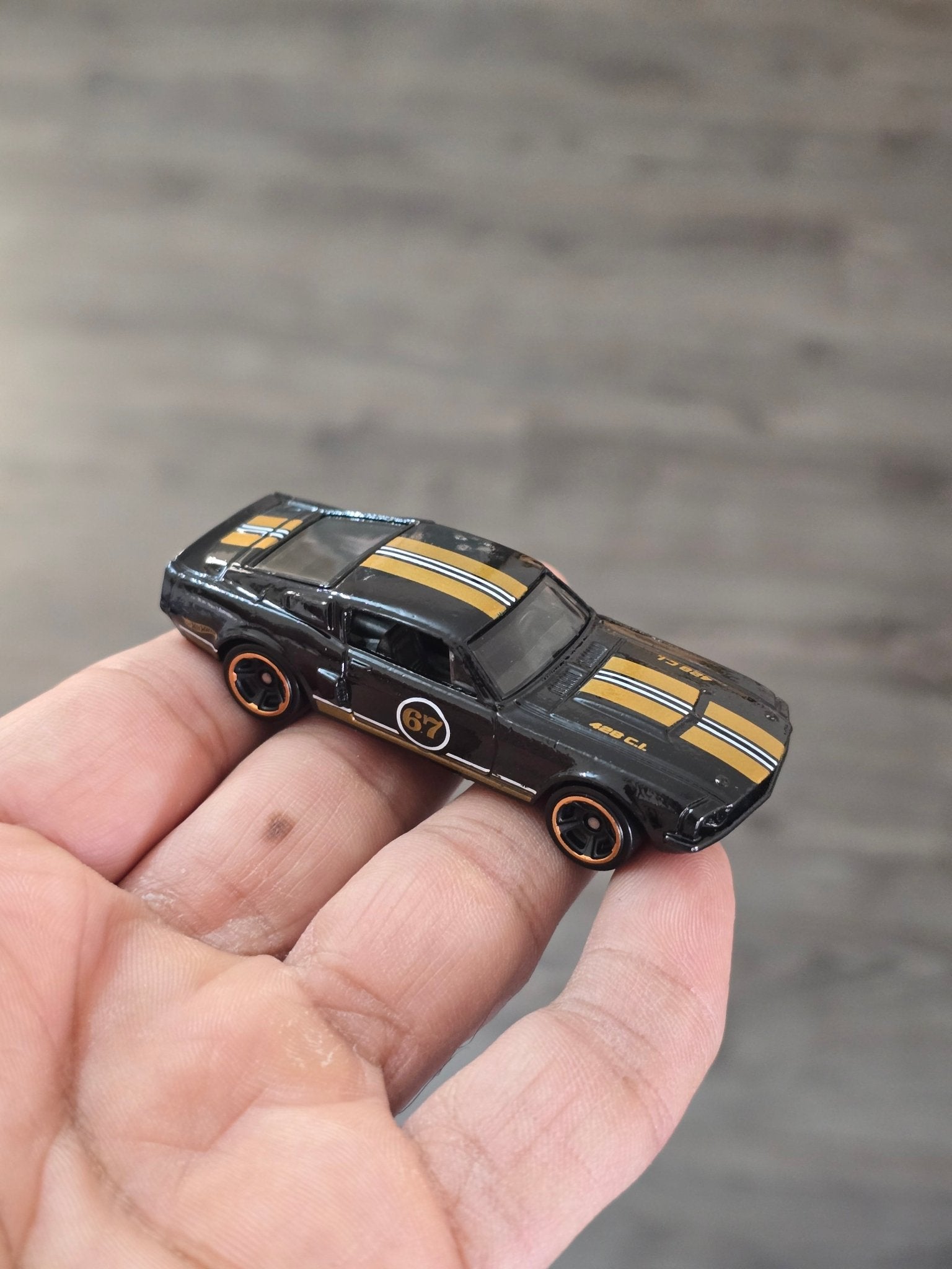 Hot Wheels 1967 Shelby GT500 - Black (Uncarded - New) - Kinder Logs