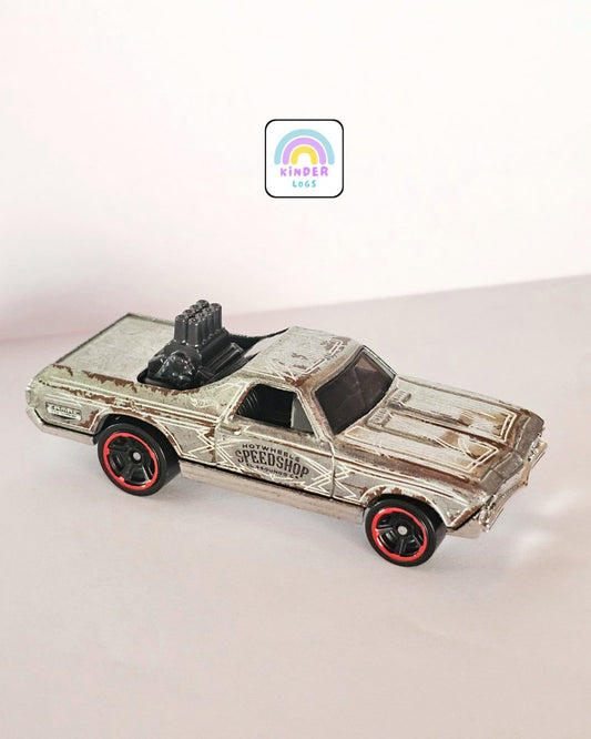 Hot Wheels 1968 Chevrolet El Camino Zamac Edition (Uncarded) - Kinder Logs