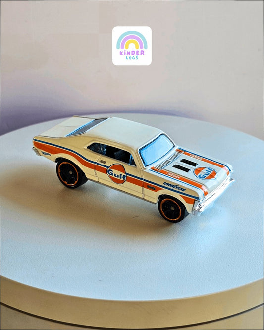 Hot Wheels 1968 Chevrolet Nova SS Gulf Edition (Uncarded) - Kinder Logs