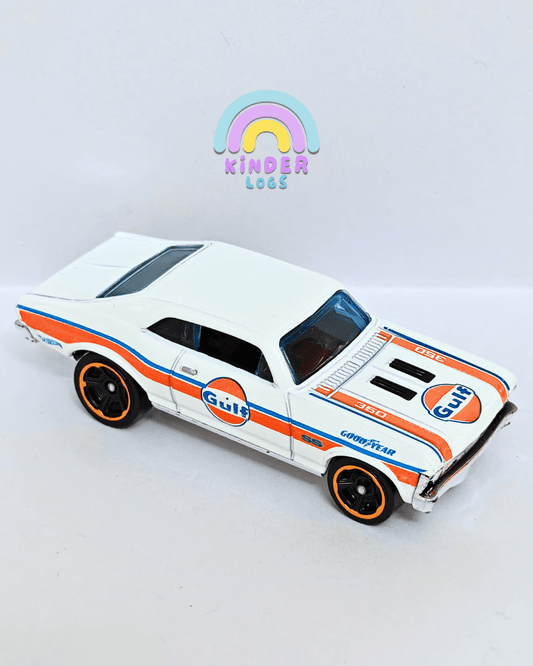 Hot Wheels 1968 Chevrolet Nova SS Gulf Edition (Uncarded - New) - Kinder Logs