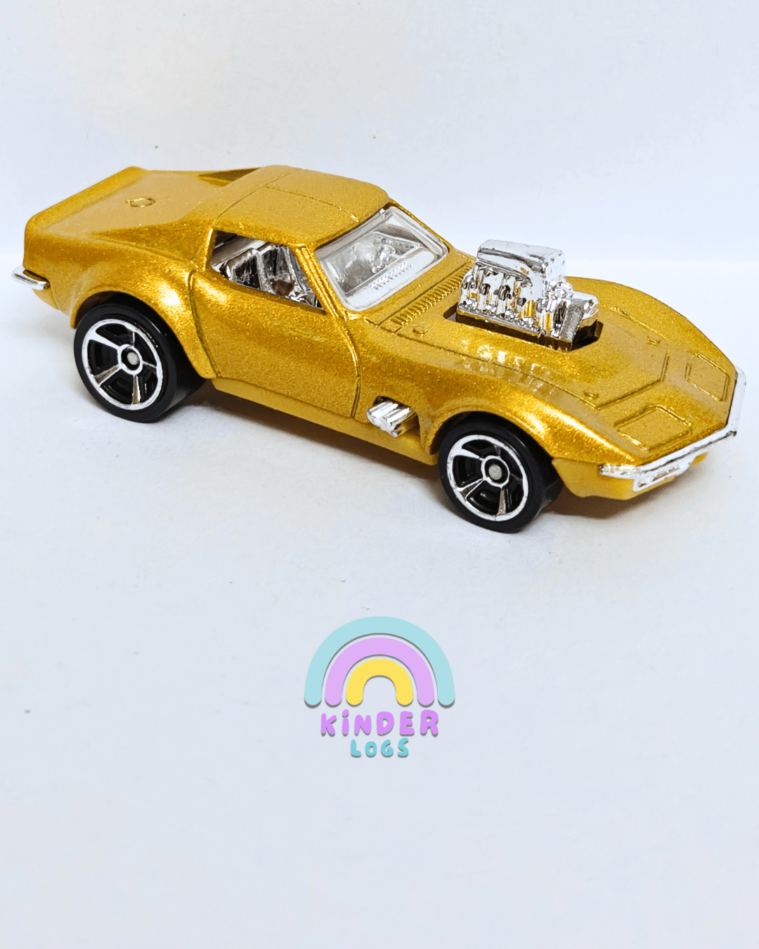 Hot Wheels 1968 Corvette Gas Monkey Garage - Imported (Uncarded - New) - Kinder Logs