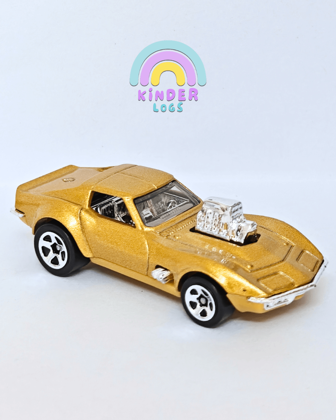 Hot Wheels 1968 Corvette 'Gas Monkey Garage' (Uncarded - New) - Kinder Logs