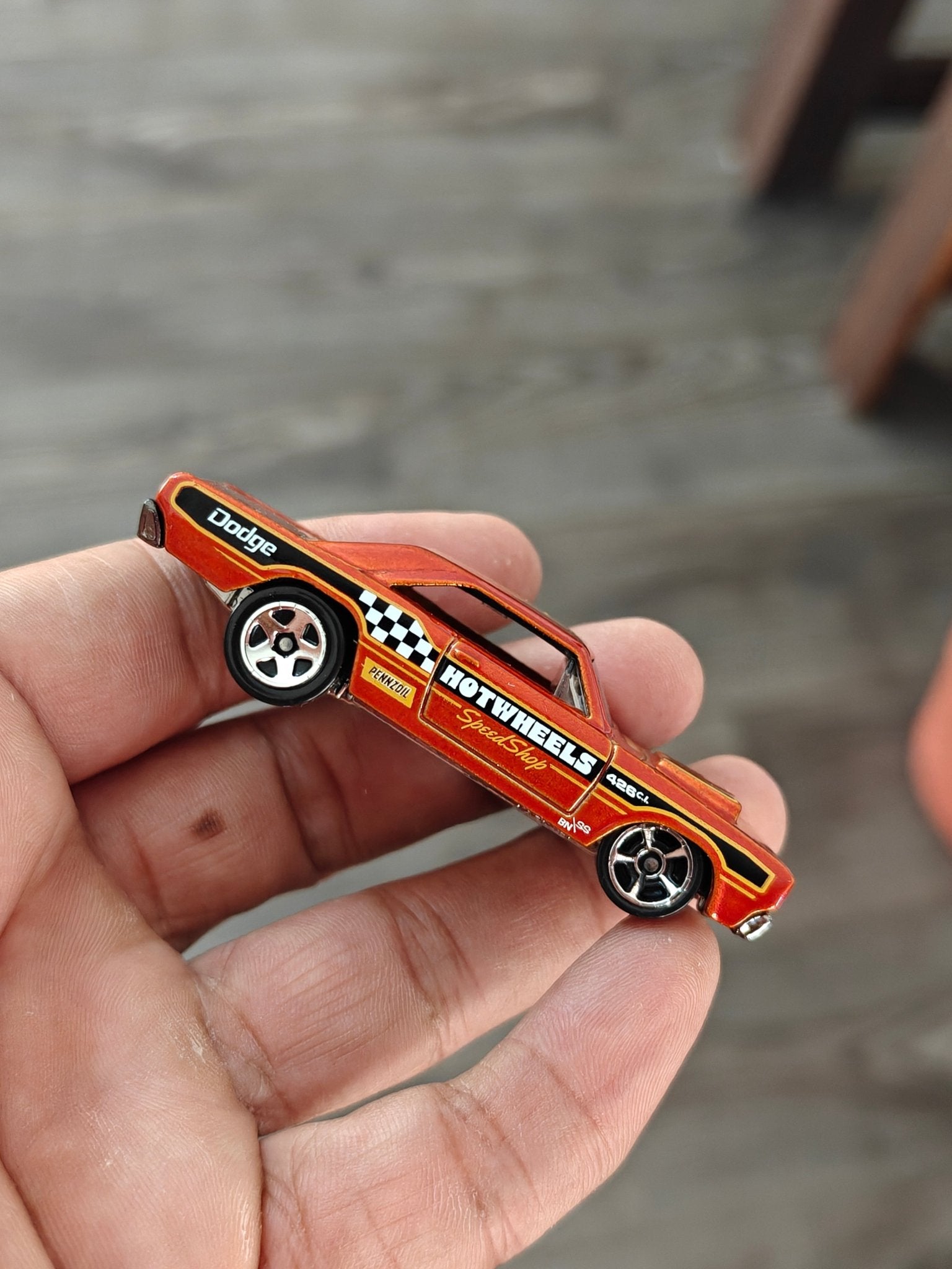 Hot Wheels 1968 Dodge Dart - Dark Orange (Uncarded - New) - Kinder Logs
