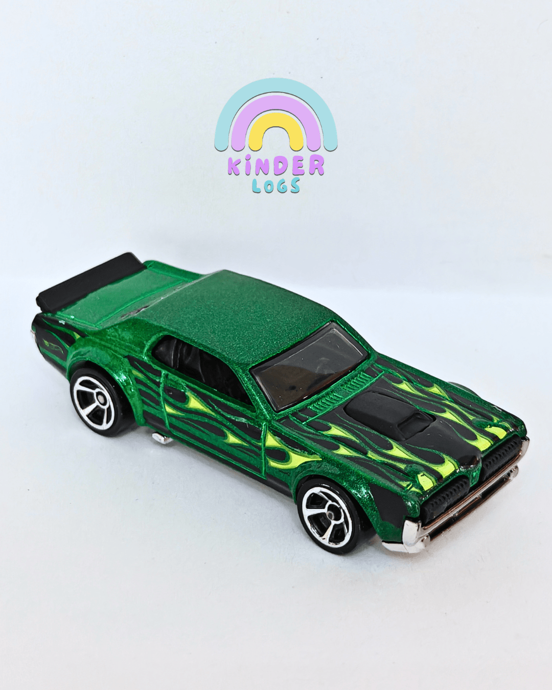 Hot Wheels 1968 Mercury Cougar - Dark Green (Uncarded - New) - Kinder Logs