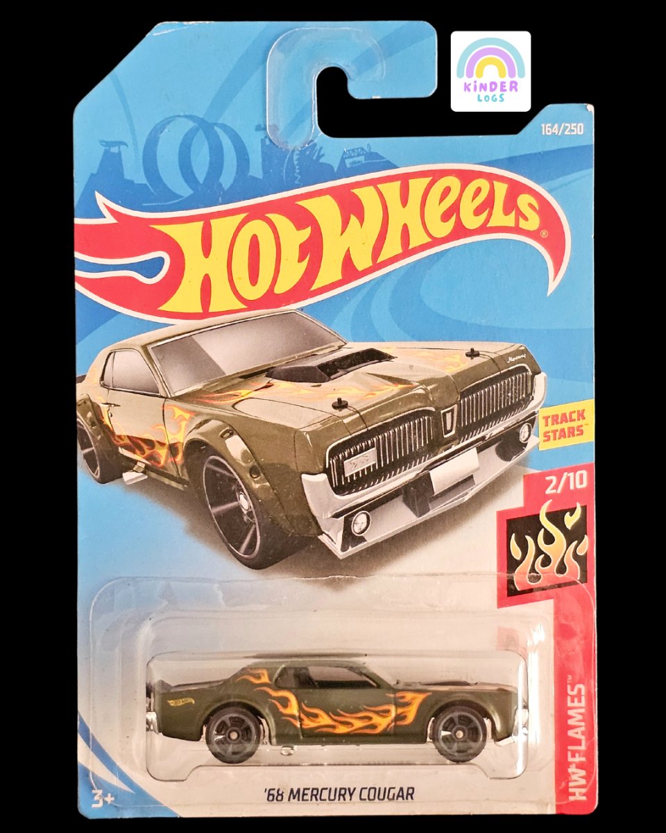 Hot Wheels 1968 Mercury Cougar - Matte Grey Limited Edition - Kinder Logs