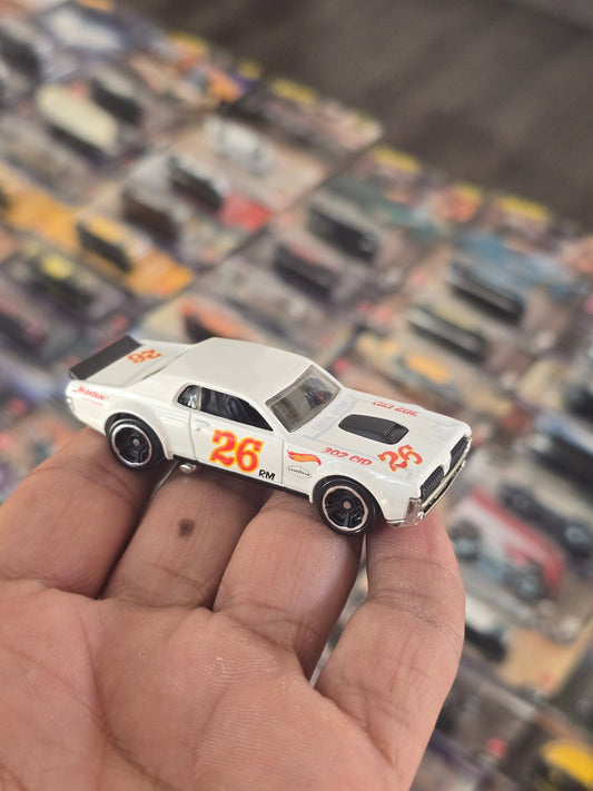 Hot Wheels 1968 Mercury Cougar - White Color (Uncarded) - Kinder Logs