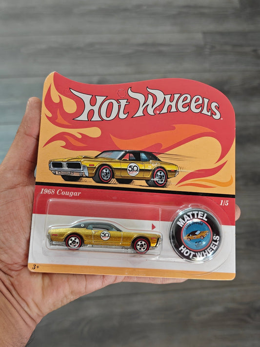 Hot Wheels 1968 Mercury Cougar - Wide Card (Imported) - Kinder Logs