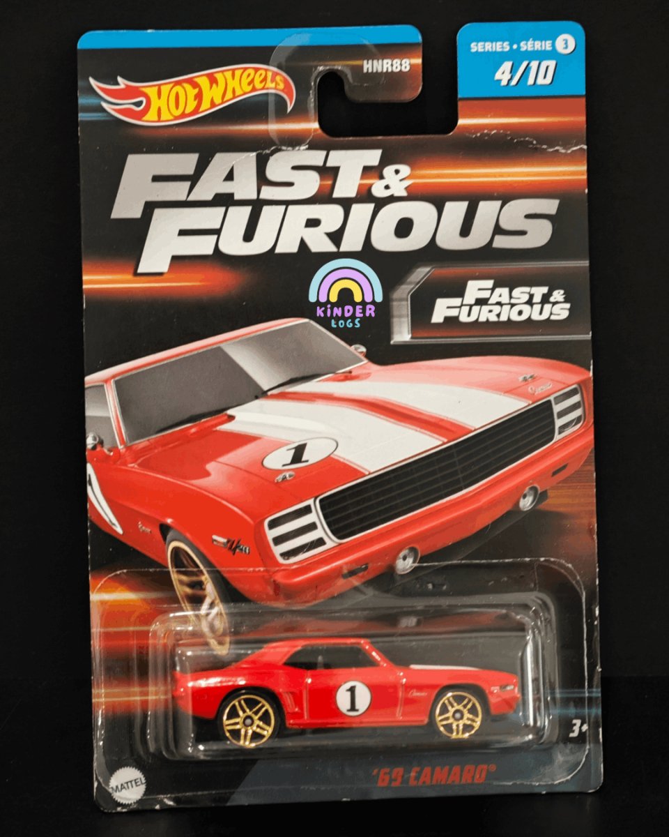 Hot Wheels 1969 Chevrolet Camaro | Fast and Furious Series 3 - Kinder Logs