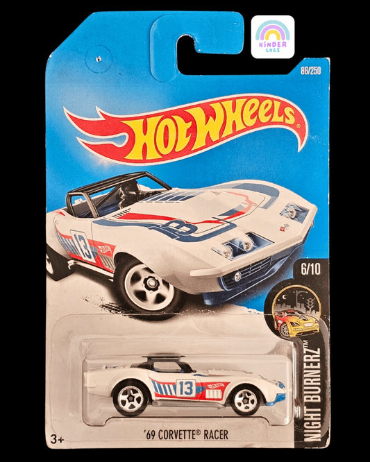 Hot Wheels 1969 Chevrolet Corvette Racer - Kinder Logs
