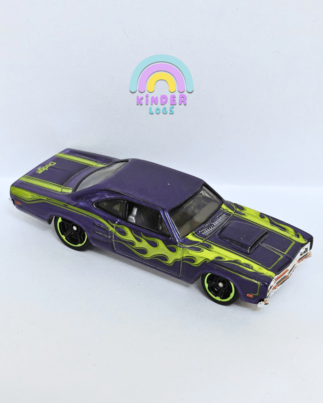 Hot Wheels 1969 Dodge Coronet Superbee - Purple (Uncarded - New) - Kinder Logs