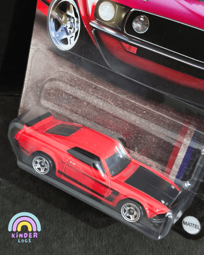 Hot Wheels 1969 Ford Mustang Boss 302 - Mustang 60 Years (Imported) - Kinder Logs