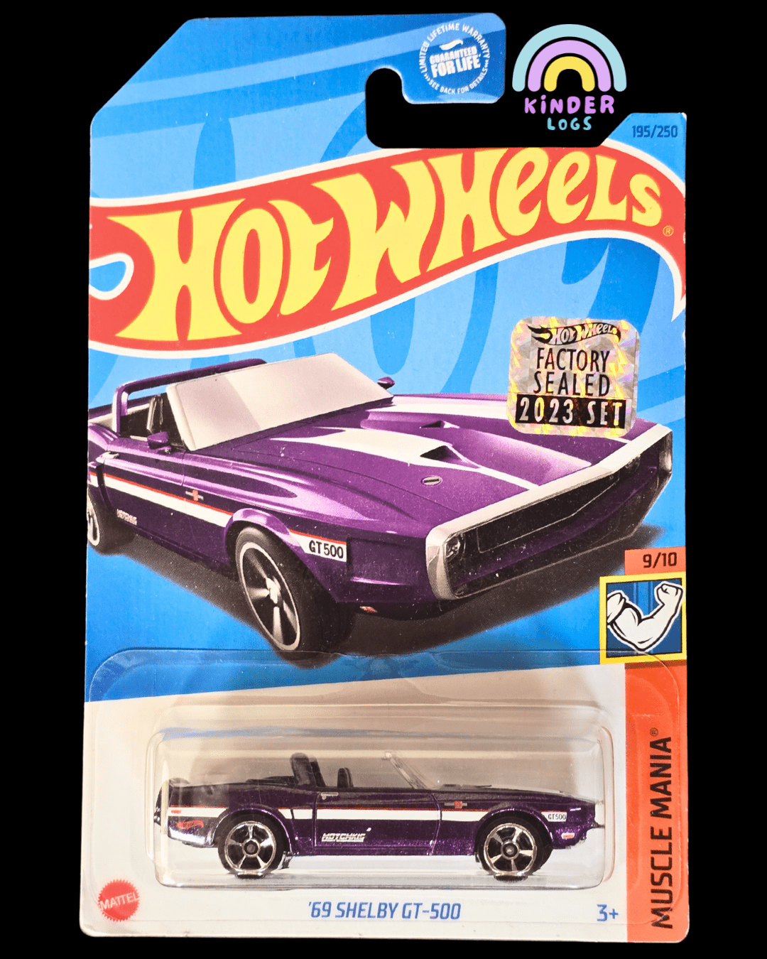 Hot Wheels 1969 Ford Shelby GT - 500 (2023 Factory Sealed) - Kinder Logs
