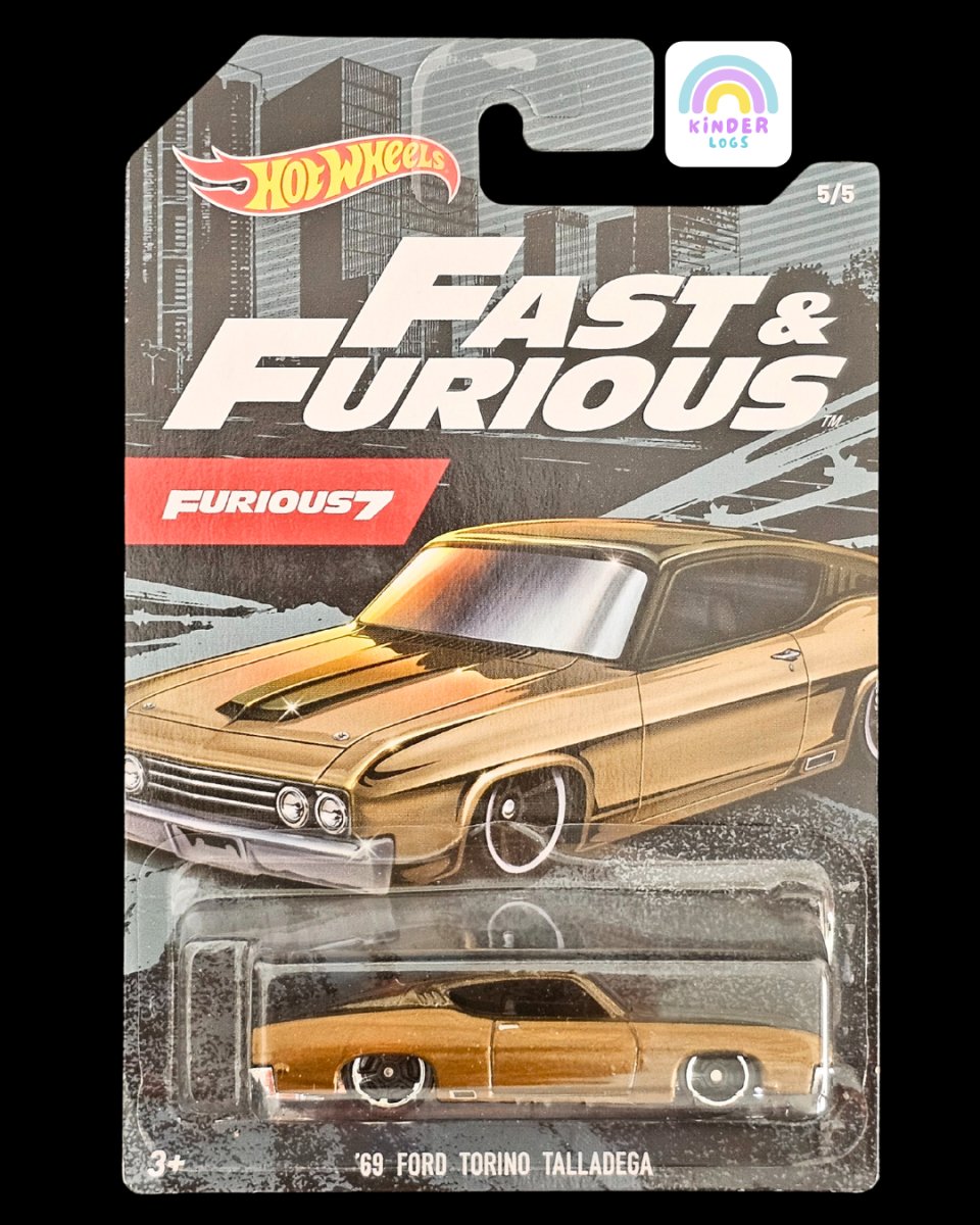 Hot Wheels 1969 Ford Torino Talladega | Fast And Furious - Kinder Logs