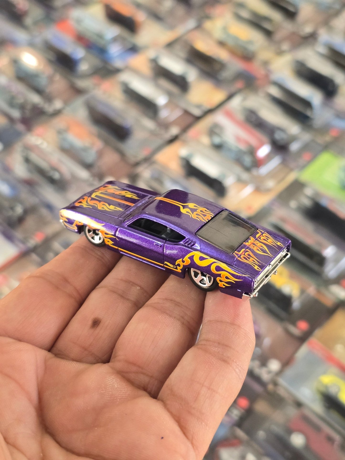 Hot Wheels 1969 Ford Torino Talladega - Purple (Uncarded) - Kinder Logs