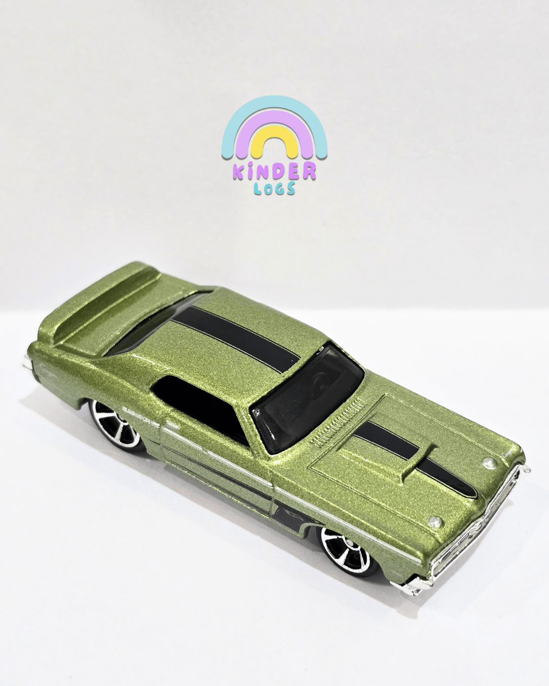 Hot Wheels 1969 Mercury Cougar Eliminator - Green (Uncarded) - Kinder Logs
