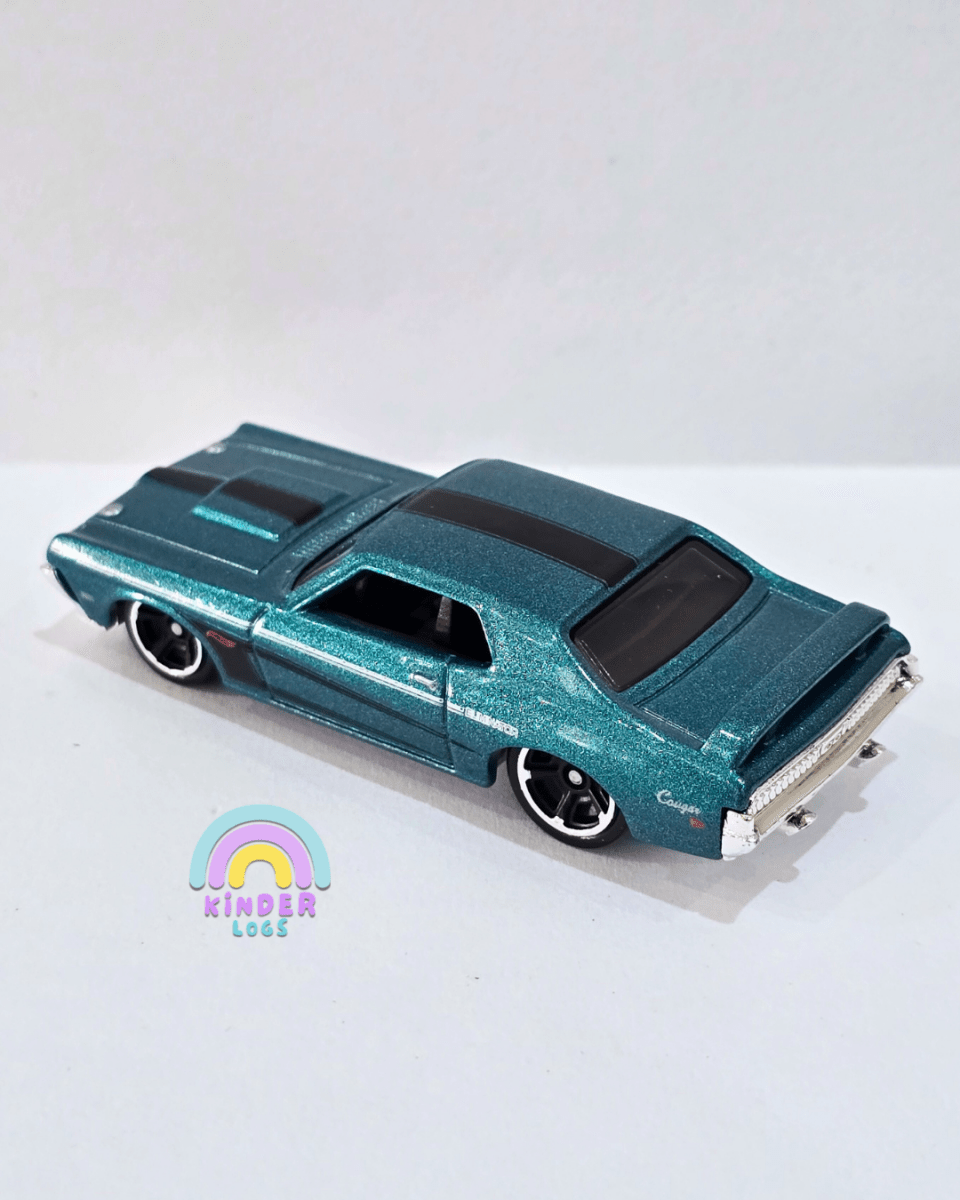 Hot Wheels 1969 Mercury Cougar Eliminator - Teal (Uncarded) - Kinder Logs