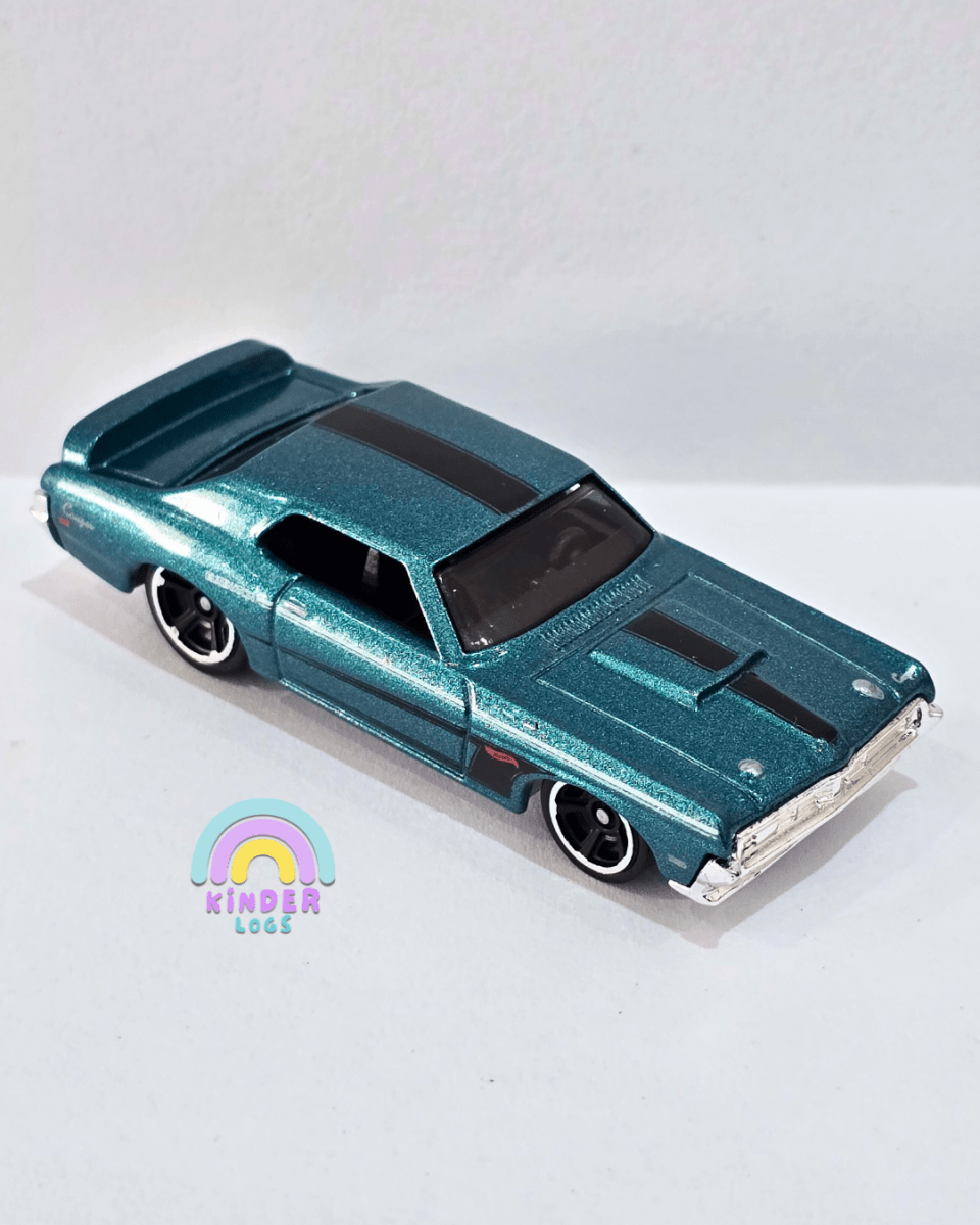 Hot Wheels 1969 Mercury Cougar Eliminator - Teal (Uncarded) - Kinder Logs