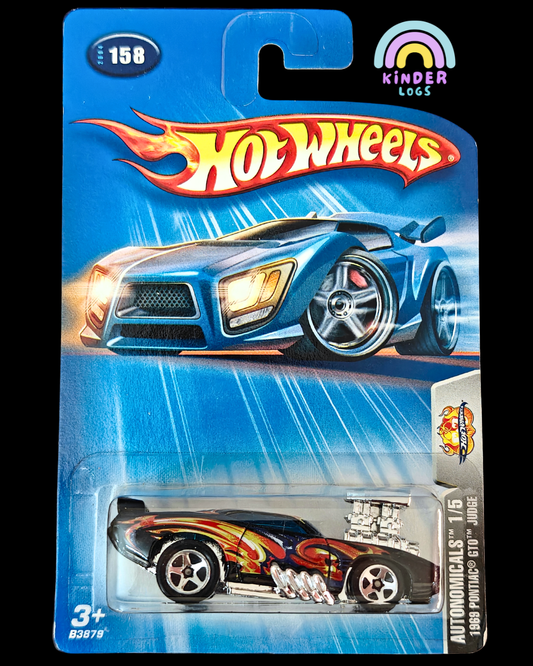 Hot Wheels 1969 Pontiac GTO Judge - Autonomicals (Imported) - Kinder Logs