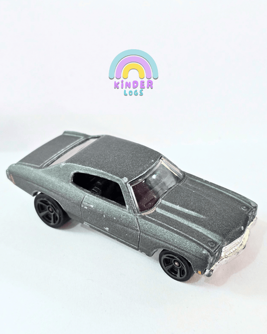 Hot Wheels 1970 Chevrolet Chevelle SS - Grey (Used Car) - Kinder Logs