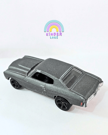 Hot Wheels 1970 Chevrolet Chevelle SS - Grey (Used Car) - Kinder Logs