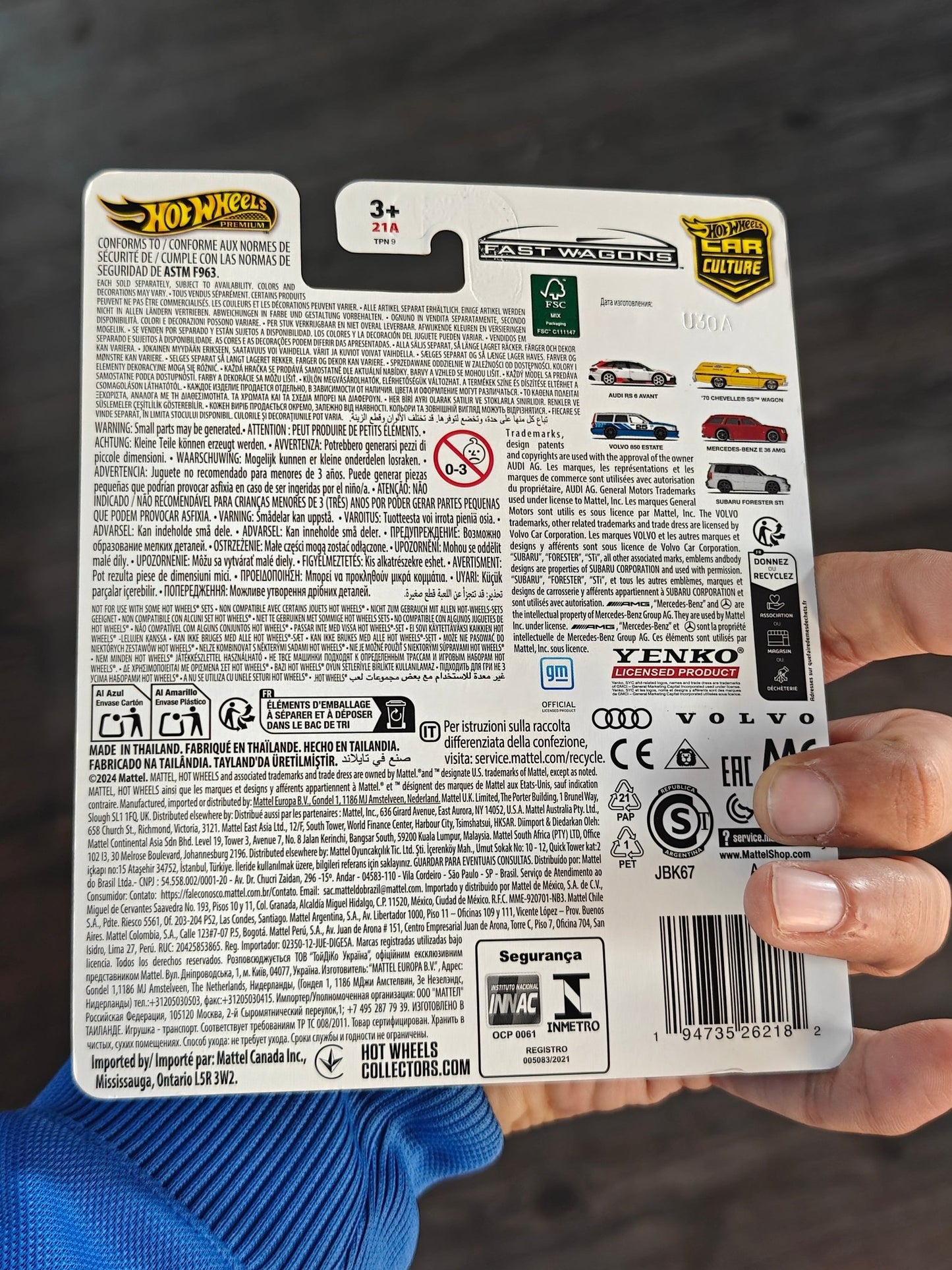 Hot Wheels 1970 Chevy Chevelle SS Wagon - Fast Wagons (Imported) - Kinder Logs