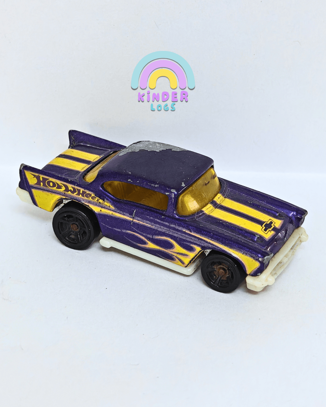 Hot Wheels 1970 Chevy Flames (Pre - Owned Car) - Kinder Logs