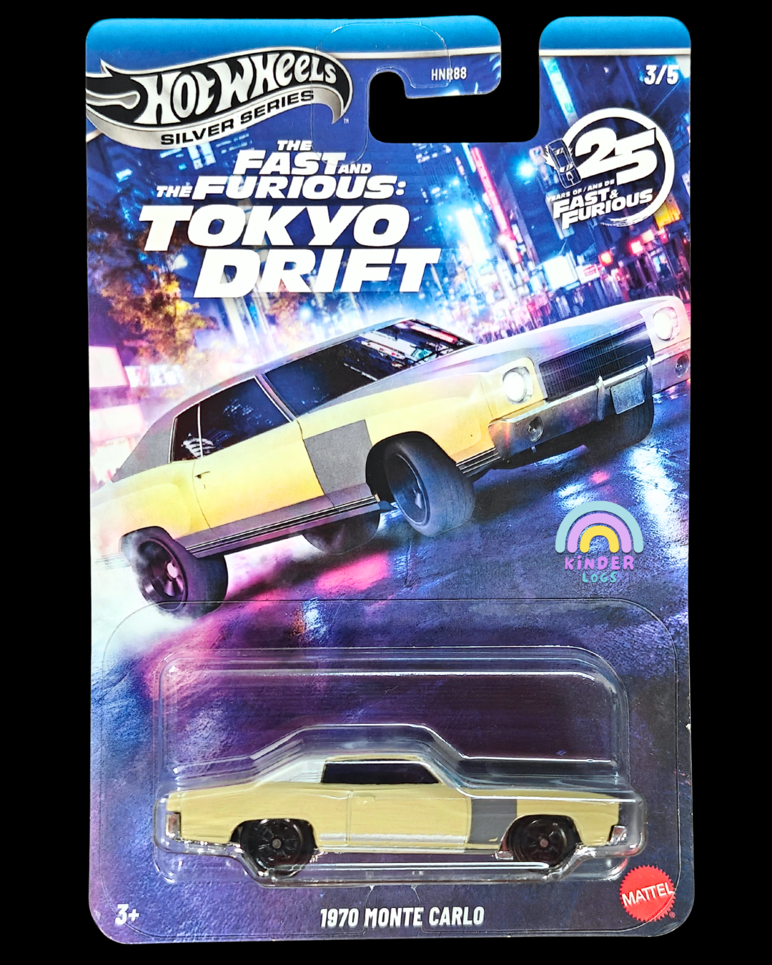 Hot Wheels 1970 Chevy Monte Carlo - Fast and Furious Tokyo Drift (Imported) - Kinder Logs