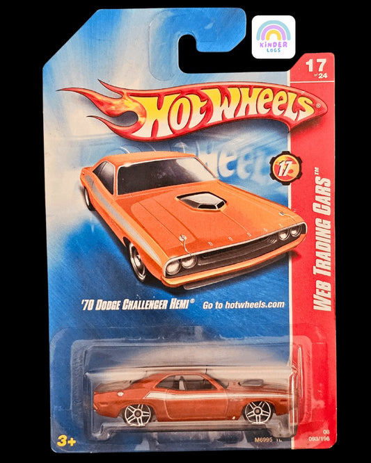 Hot Wheels 1970 Dodge Challenger HEMI - HW Web Trading Cars - Kinder Logs