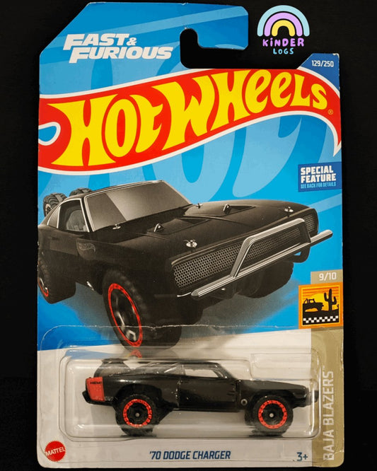 Hot Wheels 1970 Dodge Charger | Fast And Furious - Kinder Logs