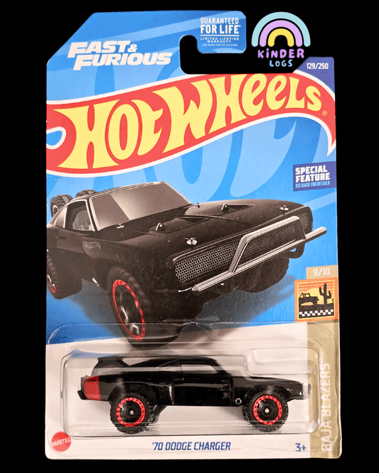 Hot Wheels 1970 Dodge Charger - Fast And Furious (Special Feature) - Kinder Logs