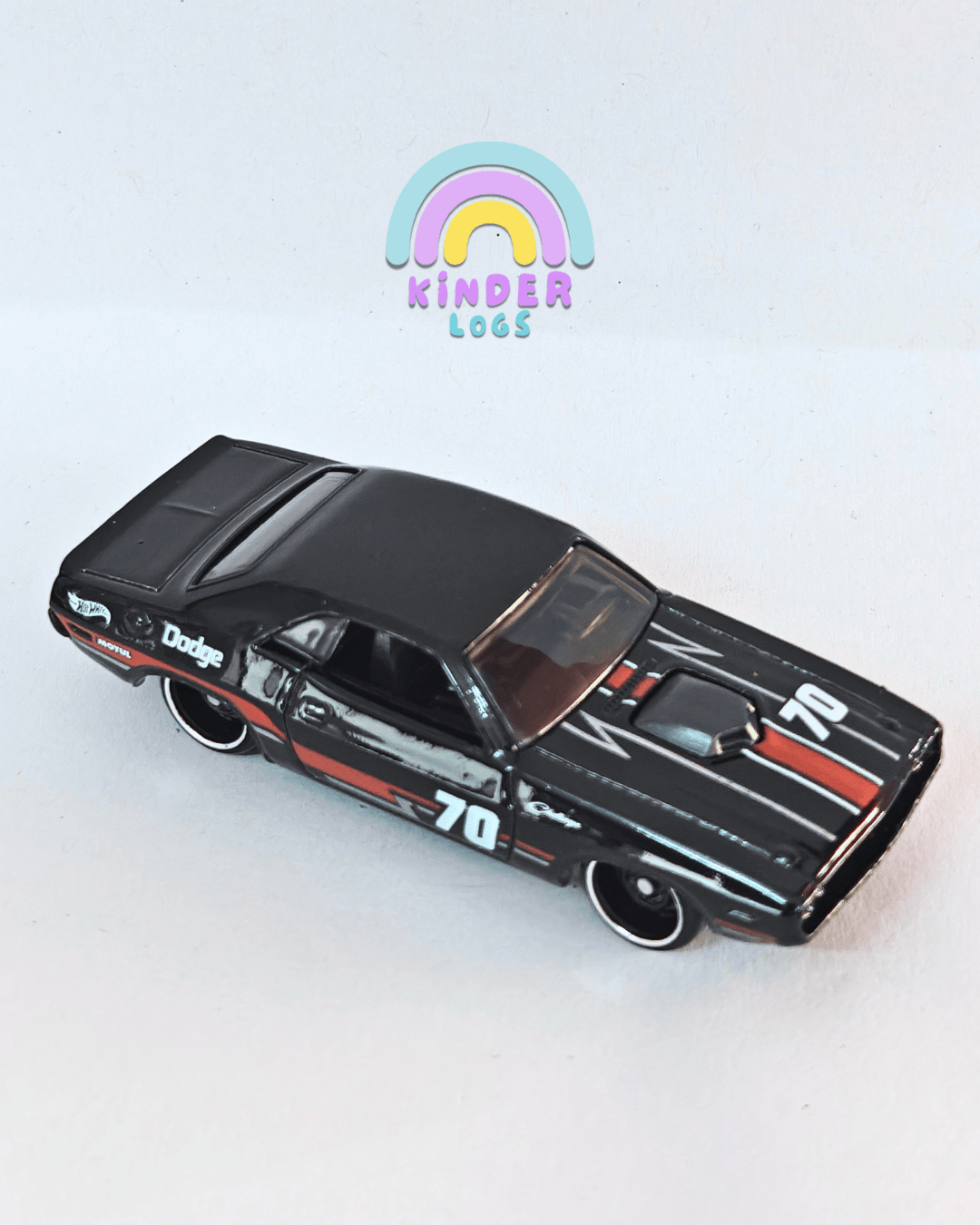 Hot Wheels 1970 Dodge Hemi Challenger - Black (Uncarded - New) - Kinder Logs