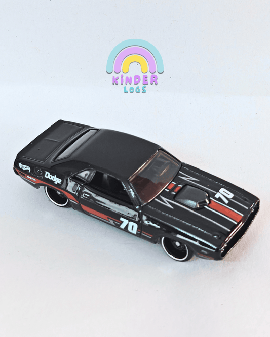 Hot Wheels 1970 Dodge Hemi Challenger - Black (Uncarded - New) - Kinder Logs