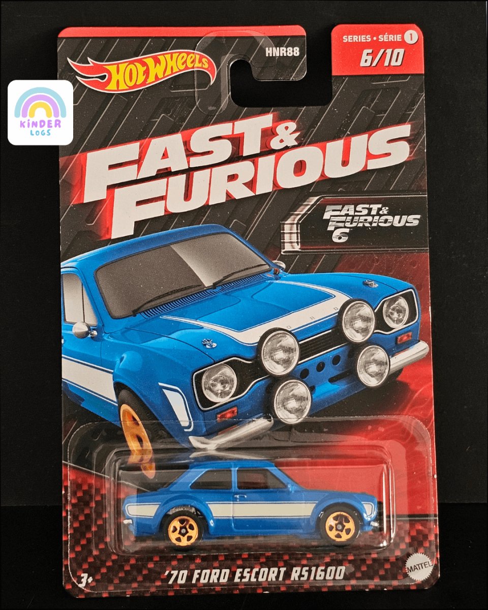 Hot Wheels 1970 Ford Escort RS1600 - Fast and Furious 6 - Kinder Logs