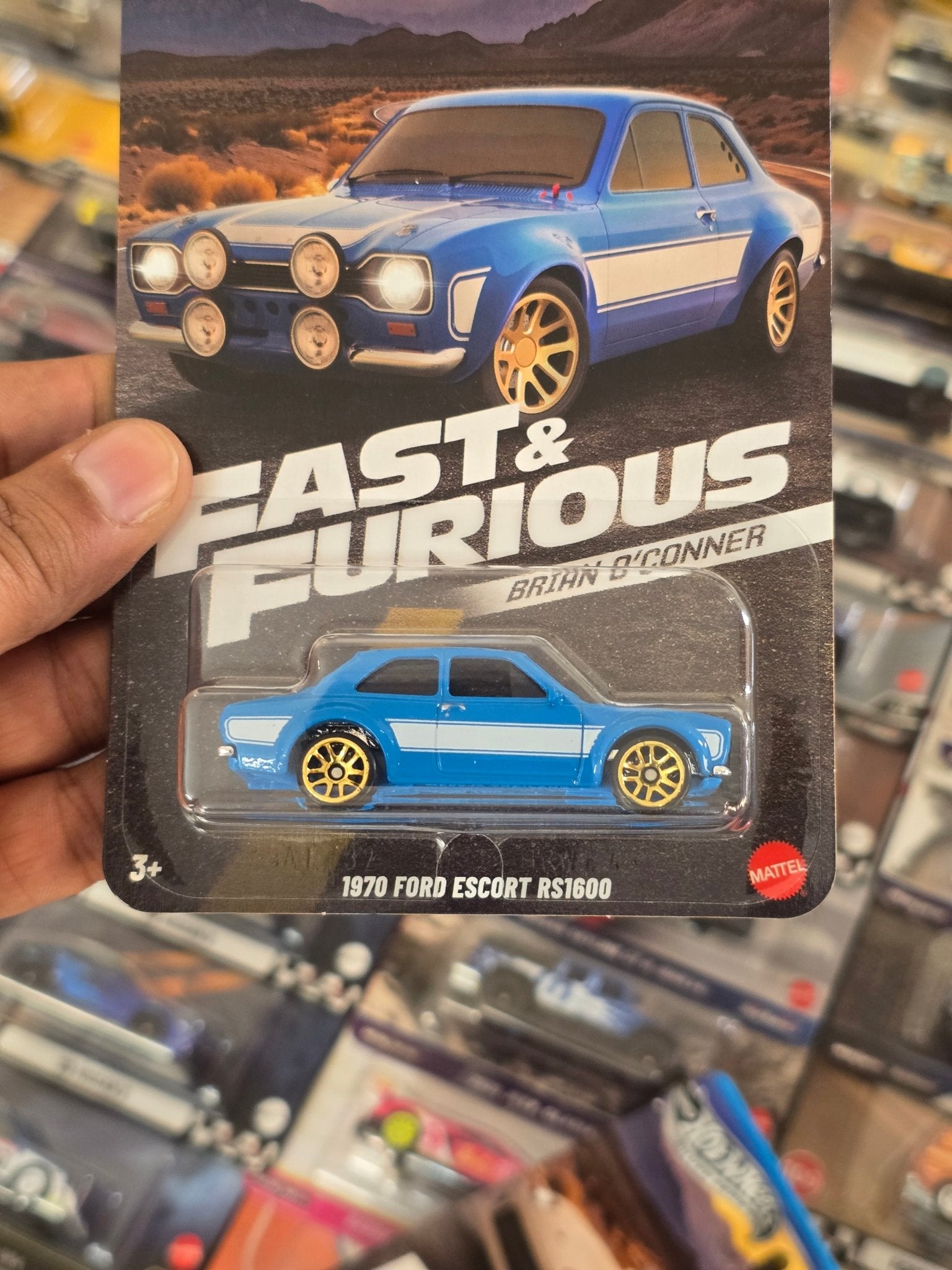 Hot Wheels 1970 Ford Escort RS1600 - Fast & Furious Brian O'Conner - Kinder Logs