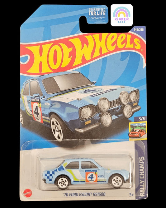 Hot Wheels 1970 Ford Escort RS1600 (Rally Champs) - Kinder Logs