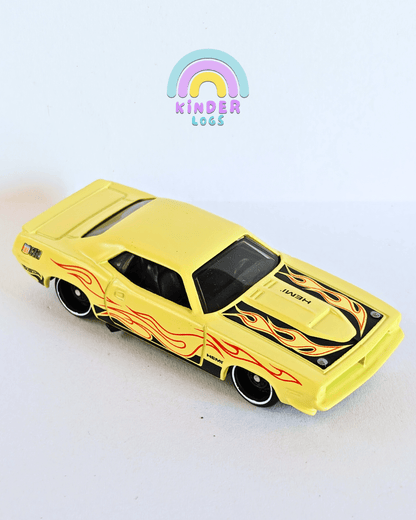 Hot Wheels 1970 Plymouth AAR Cuda - Yellow (Uncarded - New) - Kinder Logs